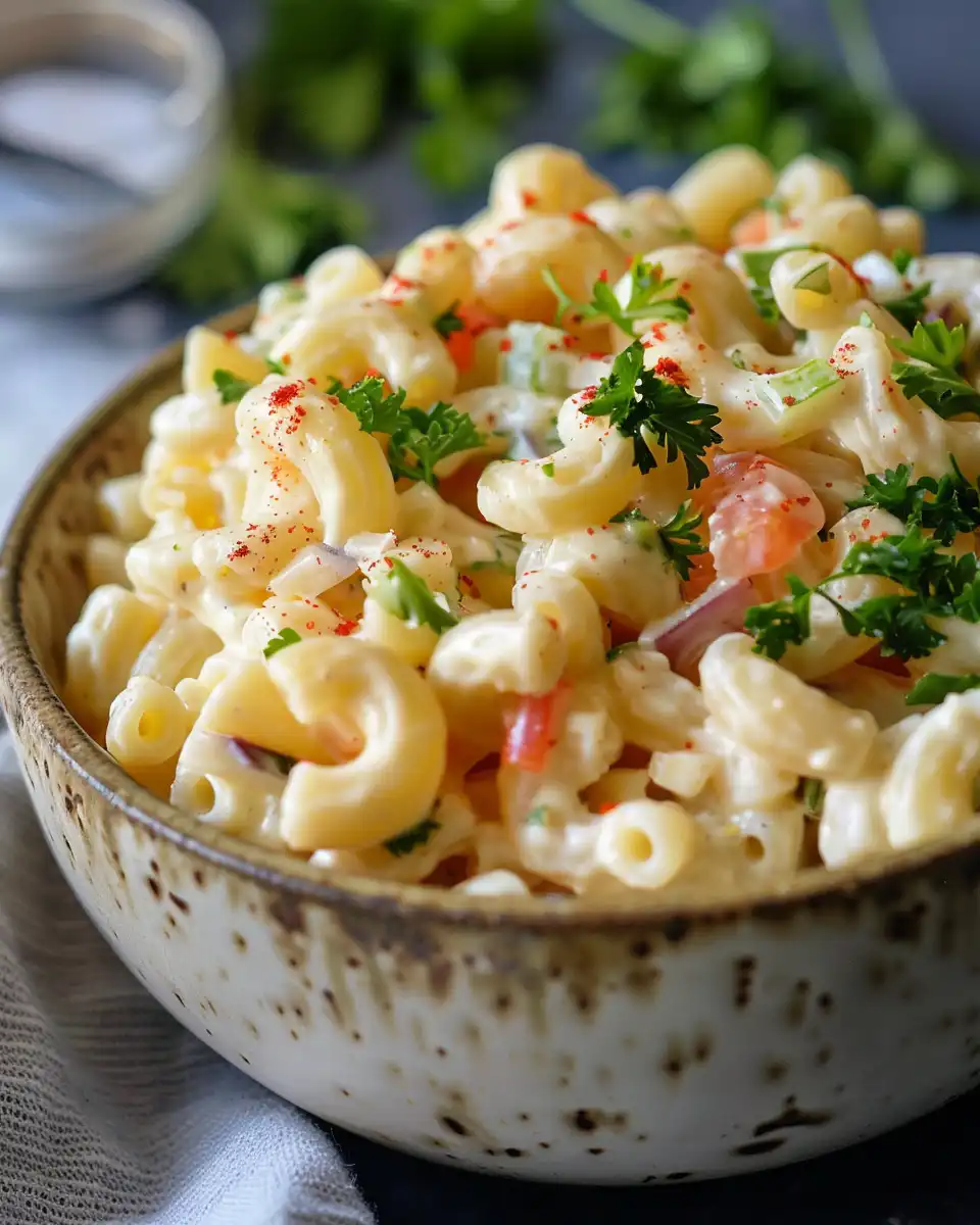 Ingredients for Hawaiian macaroni salad in bowls
