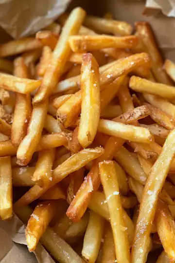 Gordon Ramsay’s Crispy French Fries taken with iphone 15 pro max --iw 2 --ar 4:5 --v 6.0 --raw
