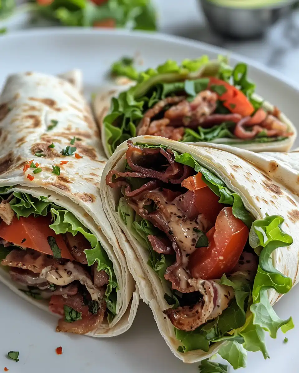 Close-up of gourmet BLT sandwich with secret sauce on toasted bread