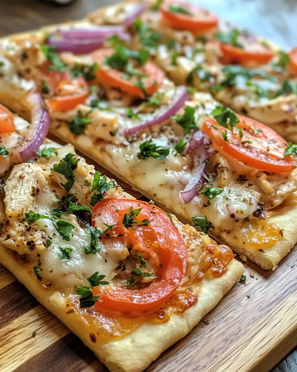 Final plated Greek chicken flatbread gyro with cucumber sauce and fresh vegetables