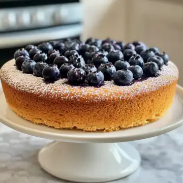 Greek Yogurt Blueberry Cake taken with iphone 15 pro max --iw 2 --ar 4:5 --v 6.1 --raw