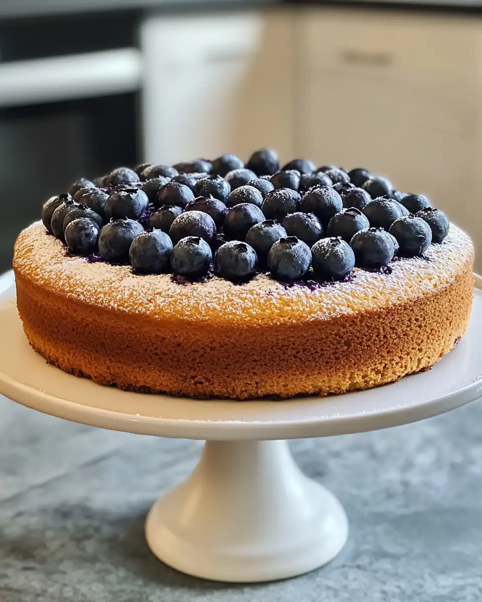 Ingredients and step by step process for making Greek yogurt blueberry cake in pressure cooker