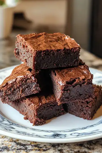 Greek Yogurt Brownies Recipe taken with iphone 15 pro max --iw 2 --ar 4:5 --v 6.1 --raw