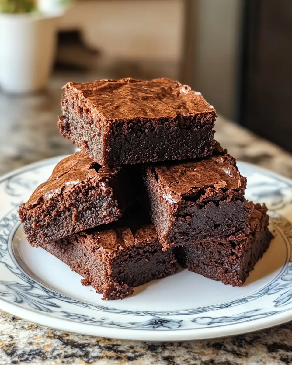 Rich Greek yogurt chocolate brownies fresh out of the pressure cooker