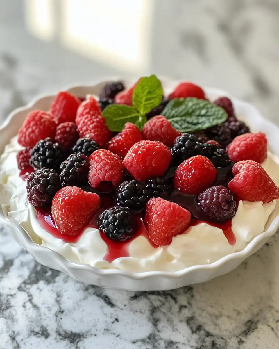 Ingredients and bowl for Greek yogurt jello dessert preparation