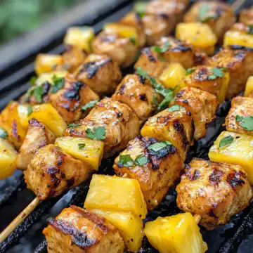 Grilled Mango Pineapple Chicken Recipe taken with iphone 15 pro max --iw 2 --ar 4:5 --v 6.1 --raw