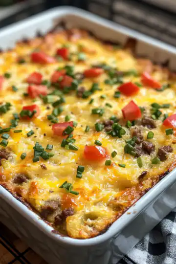 Hash Brown Breakfast Casserole taken with iphone 15 pro max --iw 2 --ar 4:5 --v 6.1 --raw