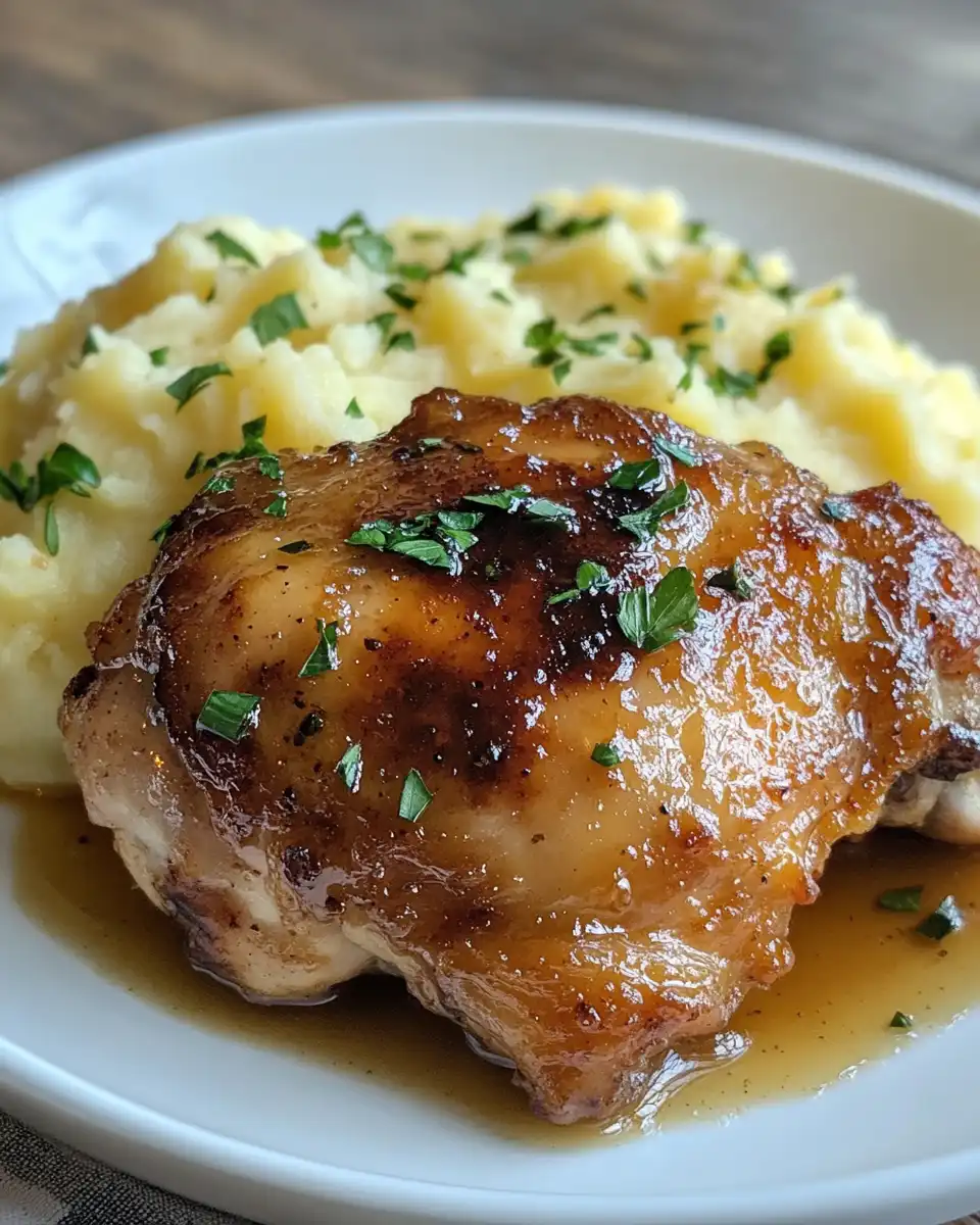 Pressure cooker filled with honey chipotle chicken thighs cooking with float valve up