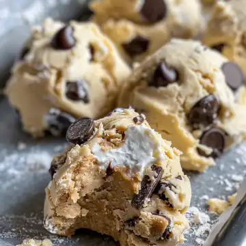 Healthy Greek Yogurt Cookie Dough taken with iphone 15 pro max --iw 2 --ar 4:5 --v 6.0 --raw