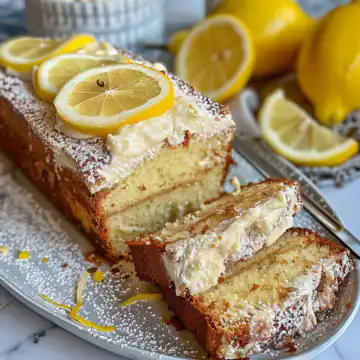 Healthy Greek Yogurt Lemon Loaf Cake to Satisfy Your Sweet Tooth taken with iphone 15 pro max --iw 2 --ar 4:5 --v 6.0 --raw