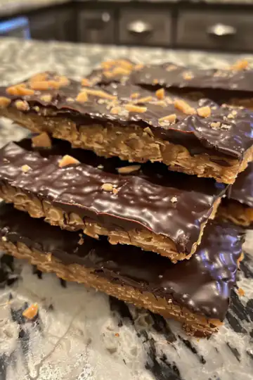 Healthy Homemade Butterfingers taken with iphone 15 pro max --iw 2 --ar 4:5 --v 6.0 --raw
