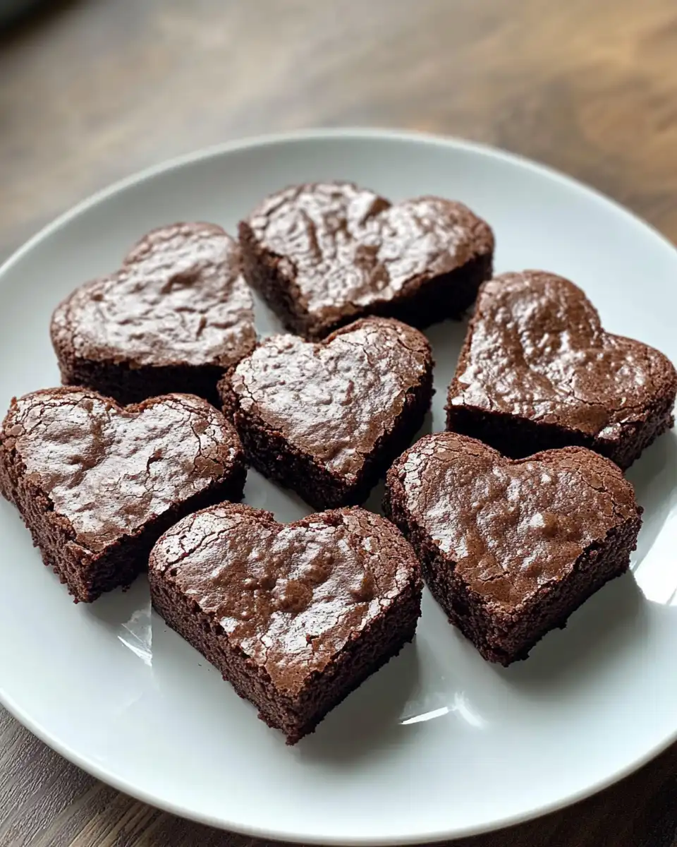 Freshly baked heart-shaped brownies just out of the pressure cooker