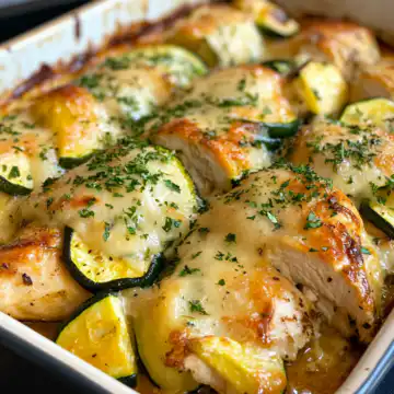 High Protein Chicken Zucchini Bake taken with iphone 15 pro max --iw 2 --ar 4:5 --v 6.1 --raw