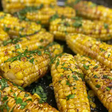 Honey Butter Skillet Corn Side Dish taken with iphone 15 pro max --iw 2 --ar 4:5 --v 6.0 --raw