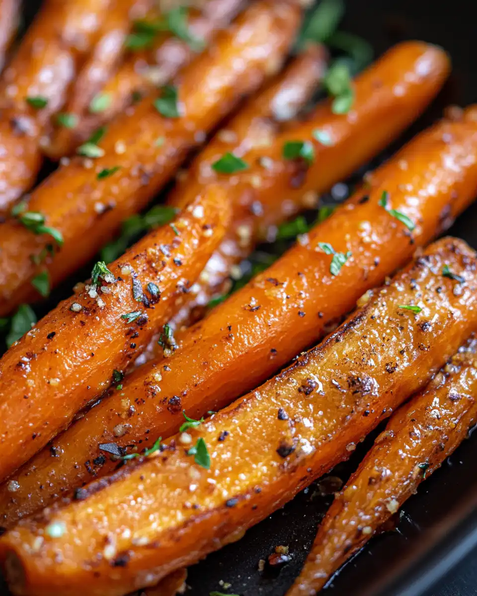 Close-up of honey roasted carrots in a pressure cooker
