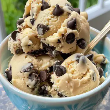 Irresistible Greek Yogurt Cookie Dough taken with iphone 15 pro max --iw 2 --ar 4:5 --v 6.0 --raw