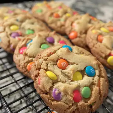Irresistible M&M Bunny Cookies taken with iphone 15 pro max --iw 2 --ar 4:5 --v 6.0 --raw