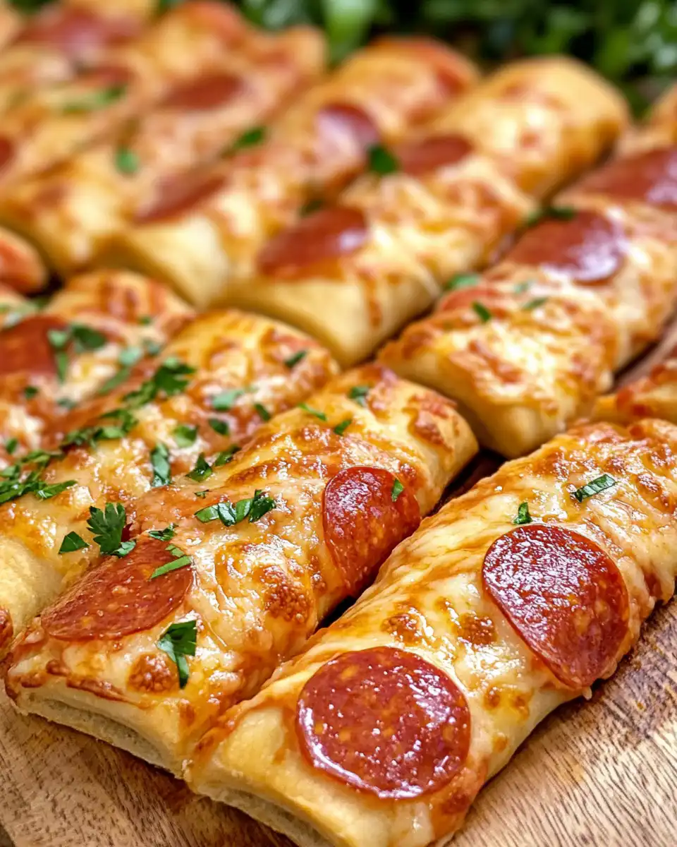 Ingredients for pepperoni pizza rolls including cheese and spices