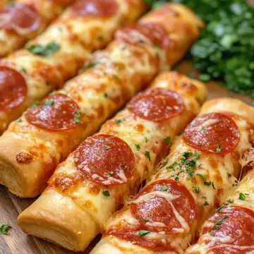 Irresistible Pepperoni Pizza Roll Breadsticks for Easy Snacking taken with iphone 15 pro max --iw 2 --ar 4:5 --v 6.1 --raw