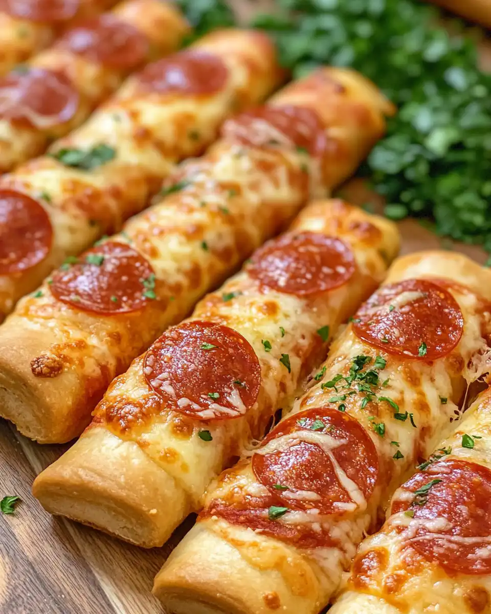 Golden crust of pepperoni pizza rolls steaming in pressure cooker