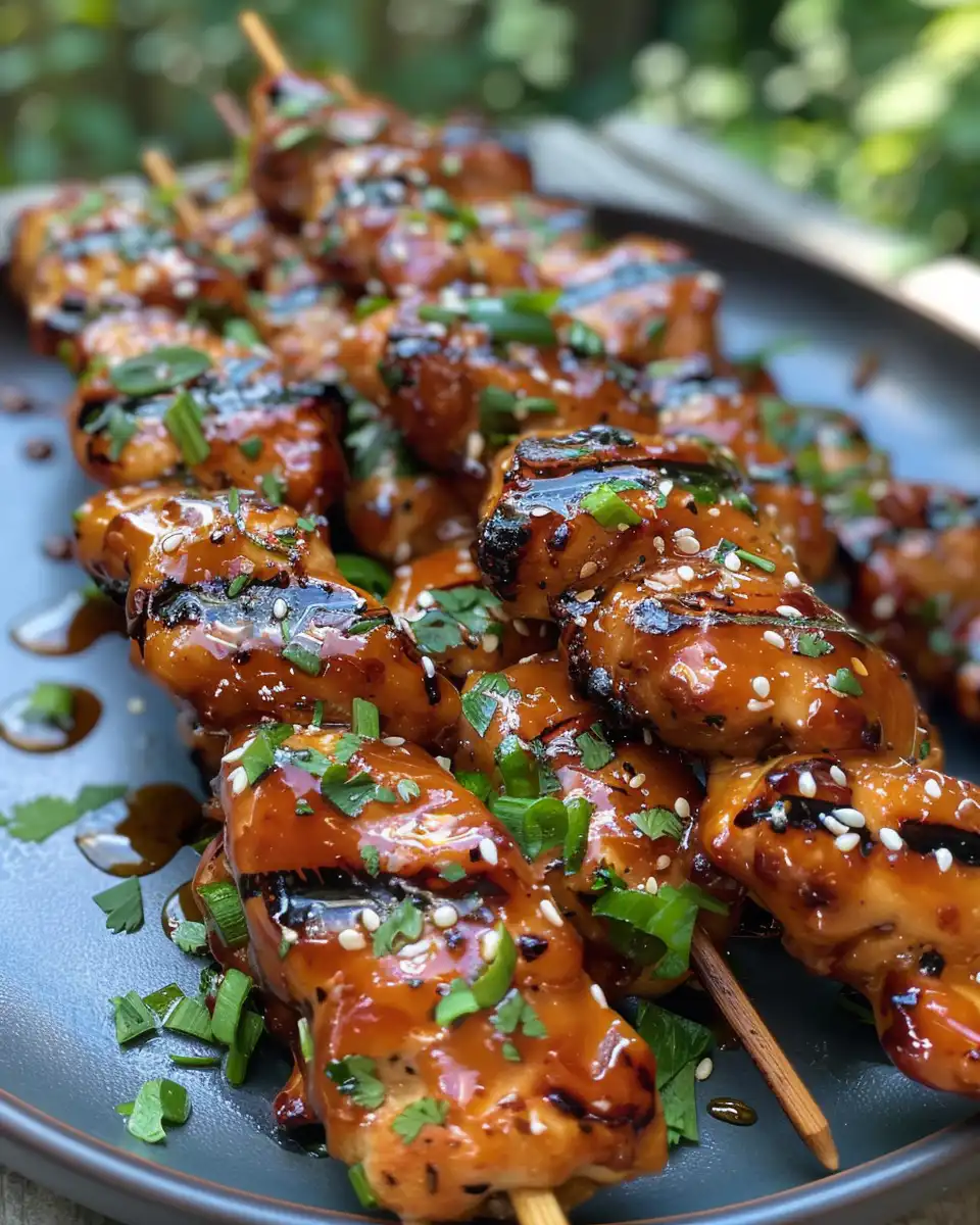 Asian mango glazed chicken strips cooking in pressure cooker with sweet and savory sauce