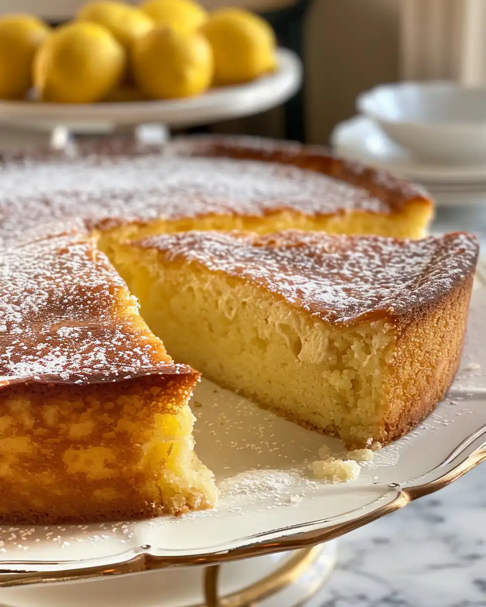Ingredients arranged for Grandma's lemon custard cake