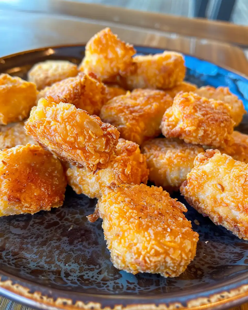 Golden jalapeno corn fritters served with creamy Poblano dressing
