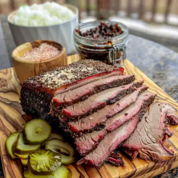 Jewish brisket taken with iphone 15 pro max --iw 2 --ar 4:5 --v 6.0 --raw