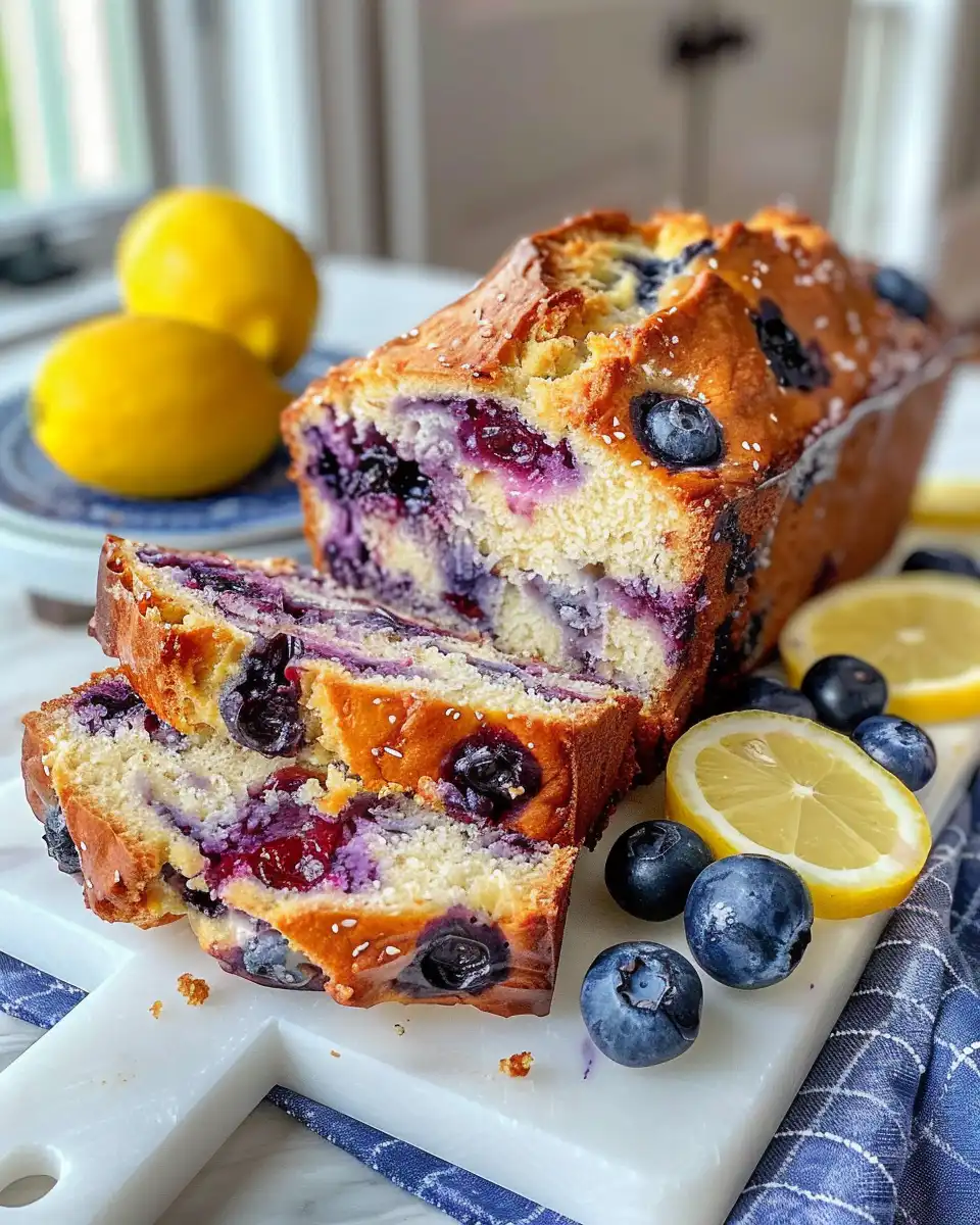 Ingredients for lemon blueberry yogurt loaf in bowls