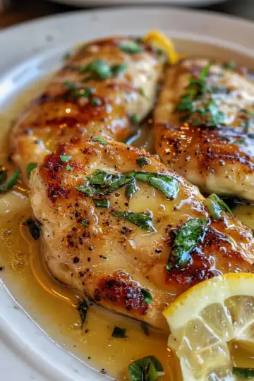 Lemon Chicken Romano taken with iphone 15 pro max --iw 2 --ar 4:5 --v 6.0 --raw