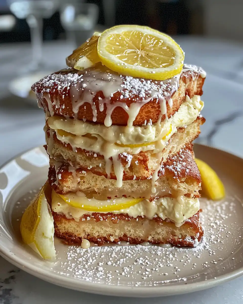 Finished sliced Passover sponge cake served on plate