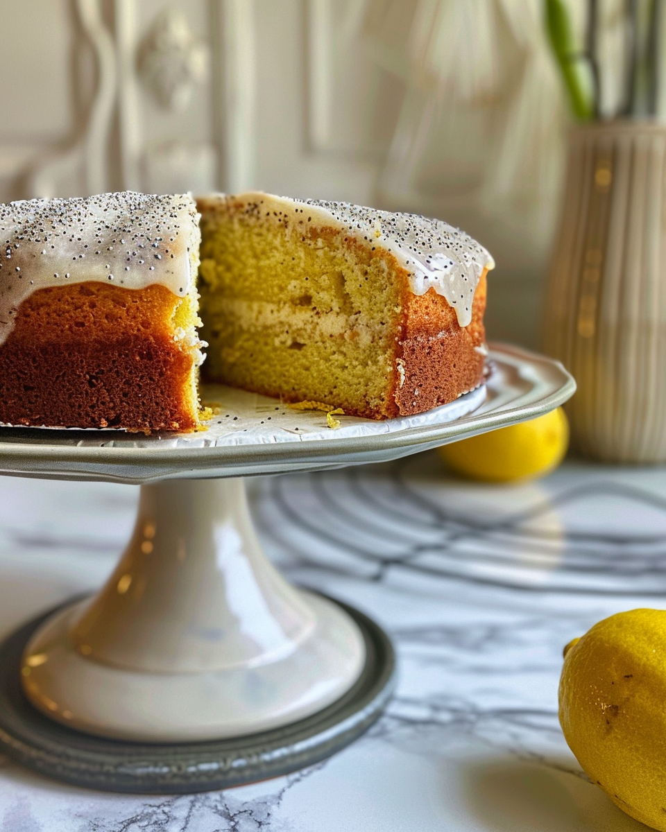 Lemon Poppy Seed Cake - My Coffee Has Butter