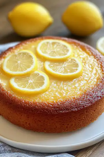 Lemon Yogurt Cake taken with iphone 15 pro max --iw 2 --ar 4:5 --v 6.1 --raw
