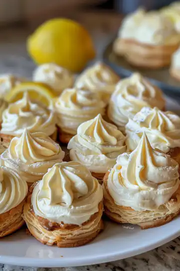 Light choux pastries filled with lemon cream taken with iphone 15 pro max --iw 2 --ar 4:5 --v 6.0 --raw