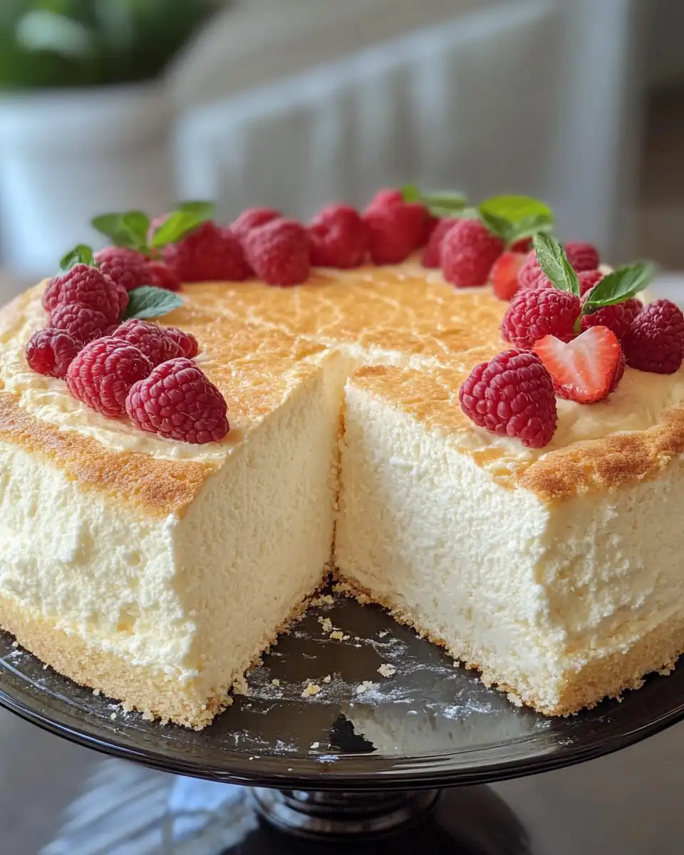 Ingredients for light fluffy yogurt cloud cake displayed