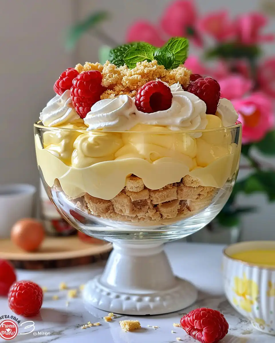 Light refreshing Easter trifle dessert steaming inside pressure cooker