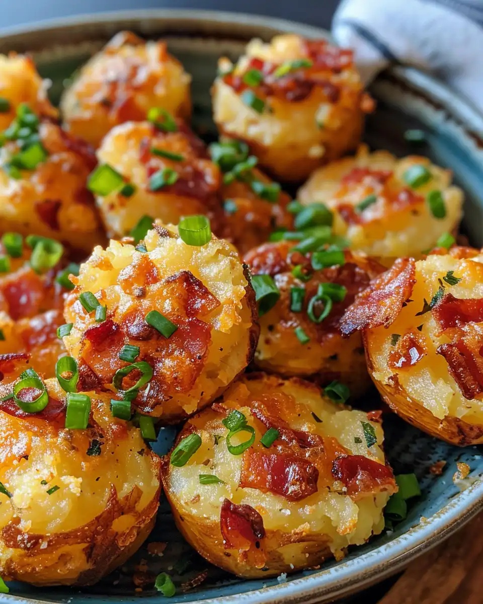 Close-up of loaded cheesy fried mashed potato balls frying