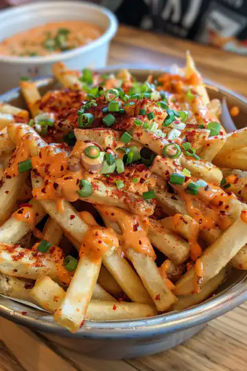 Louisiana Voodoo Fries taken with iphone 15 pro max --iw 2 --ar 4:5 --v 6.0 --raw