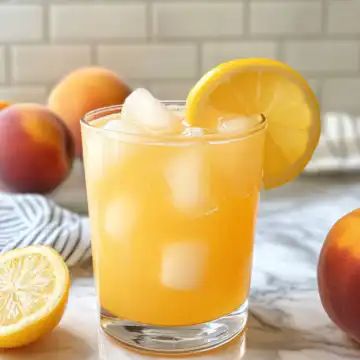 Make Sweet Tart Peach Lemonade taken with iphone 15 pro max --iw 2 --ar 4:5 --v 6.1 --raw