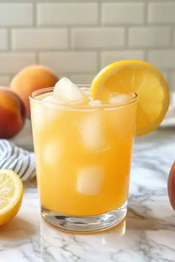 Make Sweet Tart Peach Lemonade taken with iphone 15 pro max --iw 2 --ar 4:5 --v 6.1 --raw
