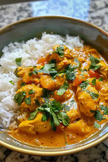 Mango Chicken Curry taken with iphone 15 pro max --iw 2 --ar 4:5 --v 6.0 --raw
