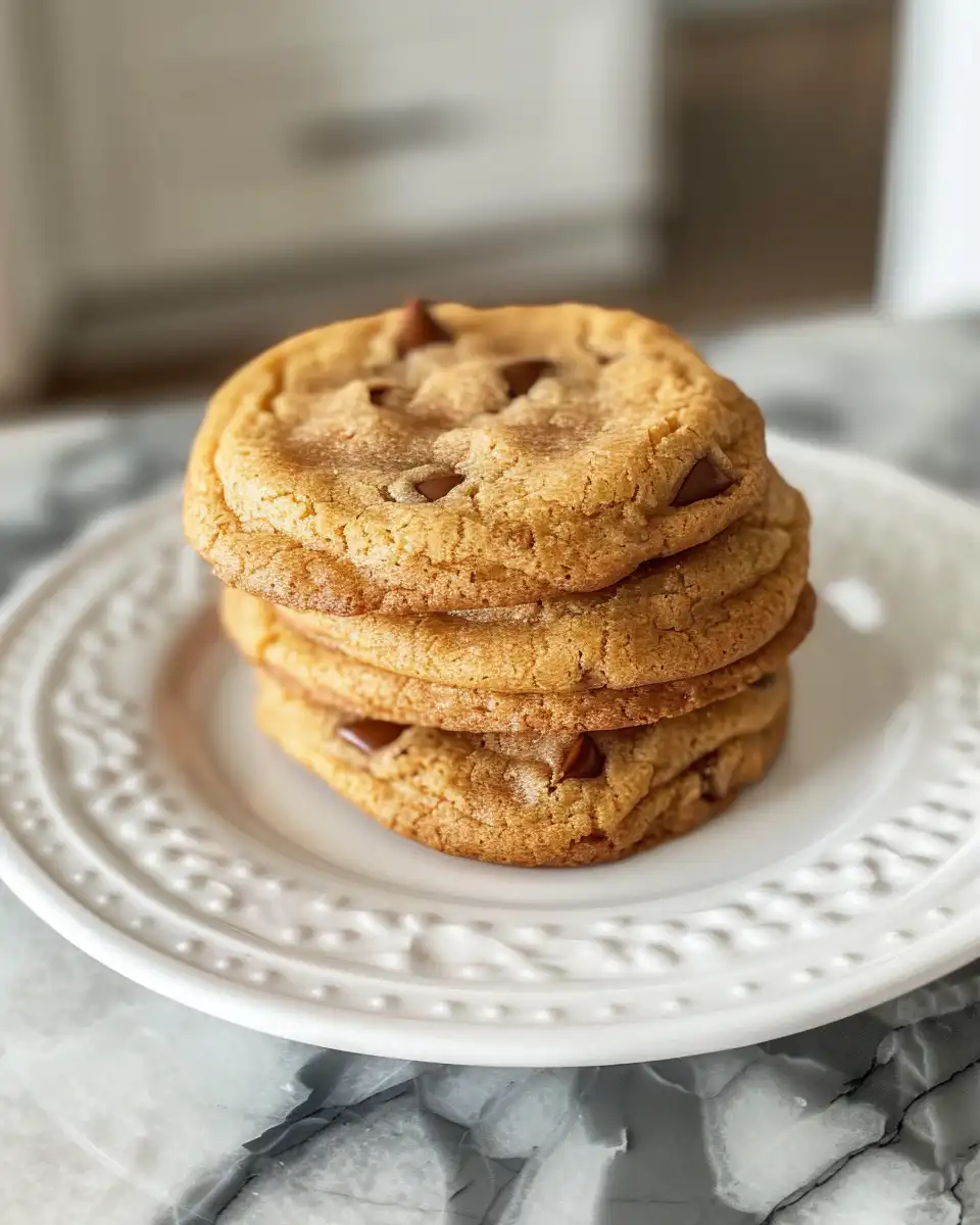 Freshly baked pressure cooker mango cookies on a plate