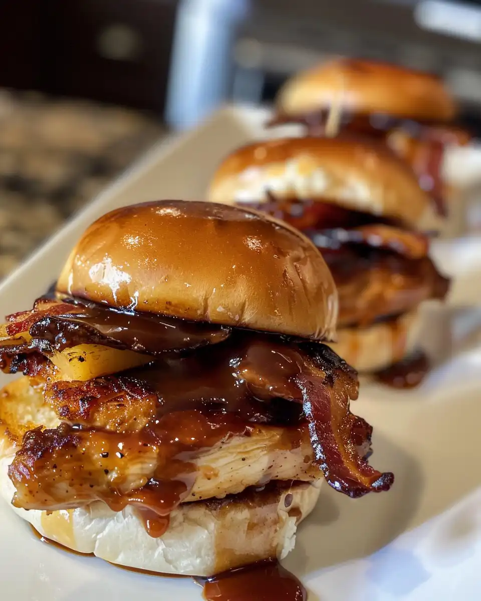 Ingredients for maple chicken bacon sliders laid out