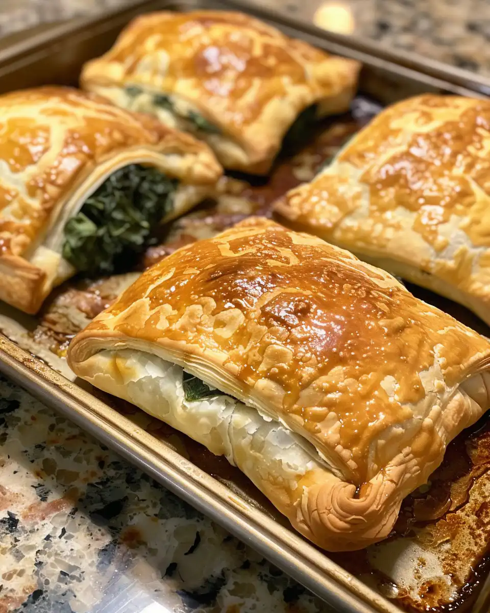 Ingredients for spinach and cheese filling with phyllo dough and olive oil