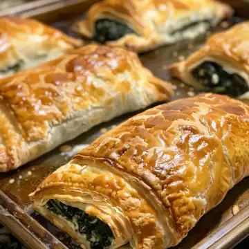 Mediterranean Addictive Spinach Stuffed Pastry taken with iphone 15 pro max --iw 2 --ar 4:5 --v 6.0 --raw