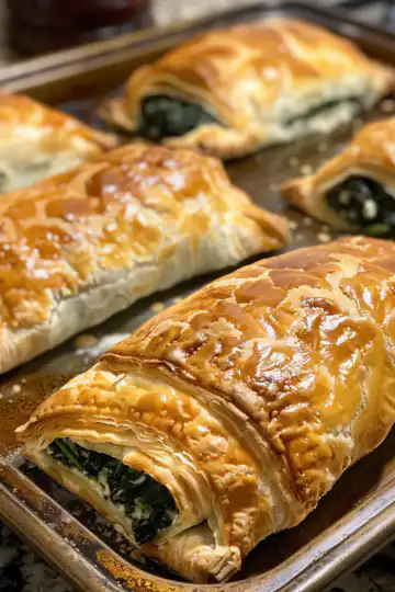 Mediterranean Addictive Spinach Stuffed Pastry taken with iphone 15 pro max --iw 2 --ar 4:5 --v 6.0 --raw