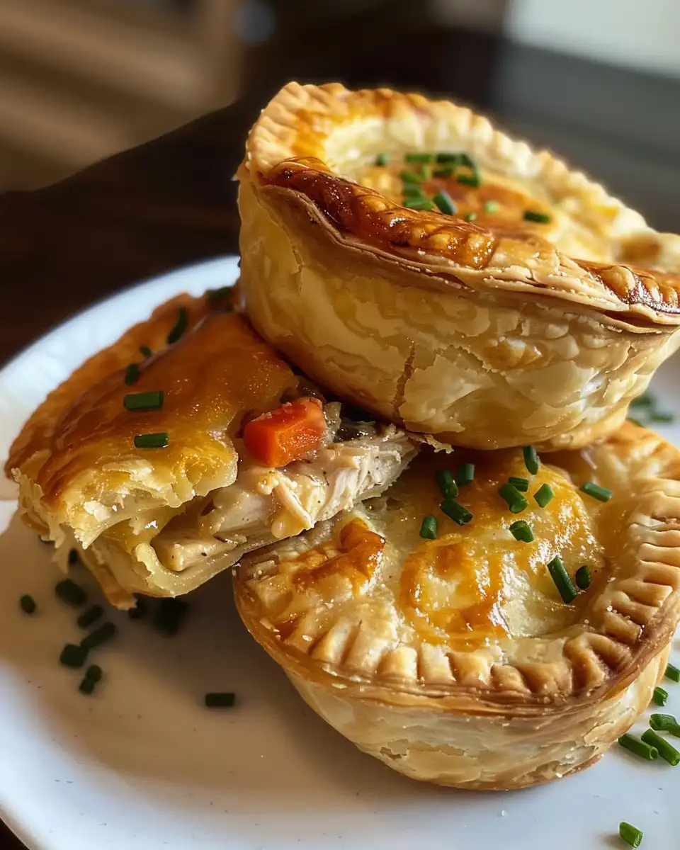 Ingredients for mini chicken pot pies laid out on table