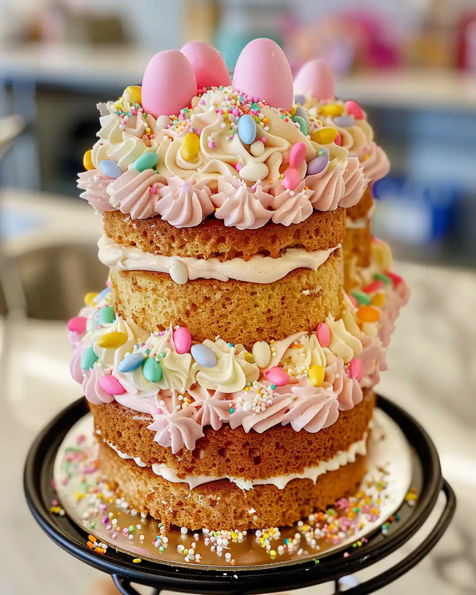 Ingredients for Easter Bunny Mini Cakes including cake mix and frosting