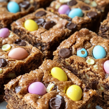 Mini Egg Blondies taken with iphone 15 pro max --iw 2 --ar 4:5 --v 6.1 --raw