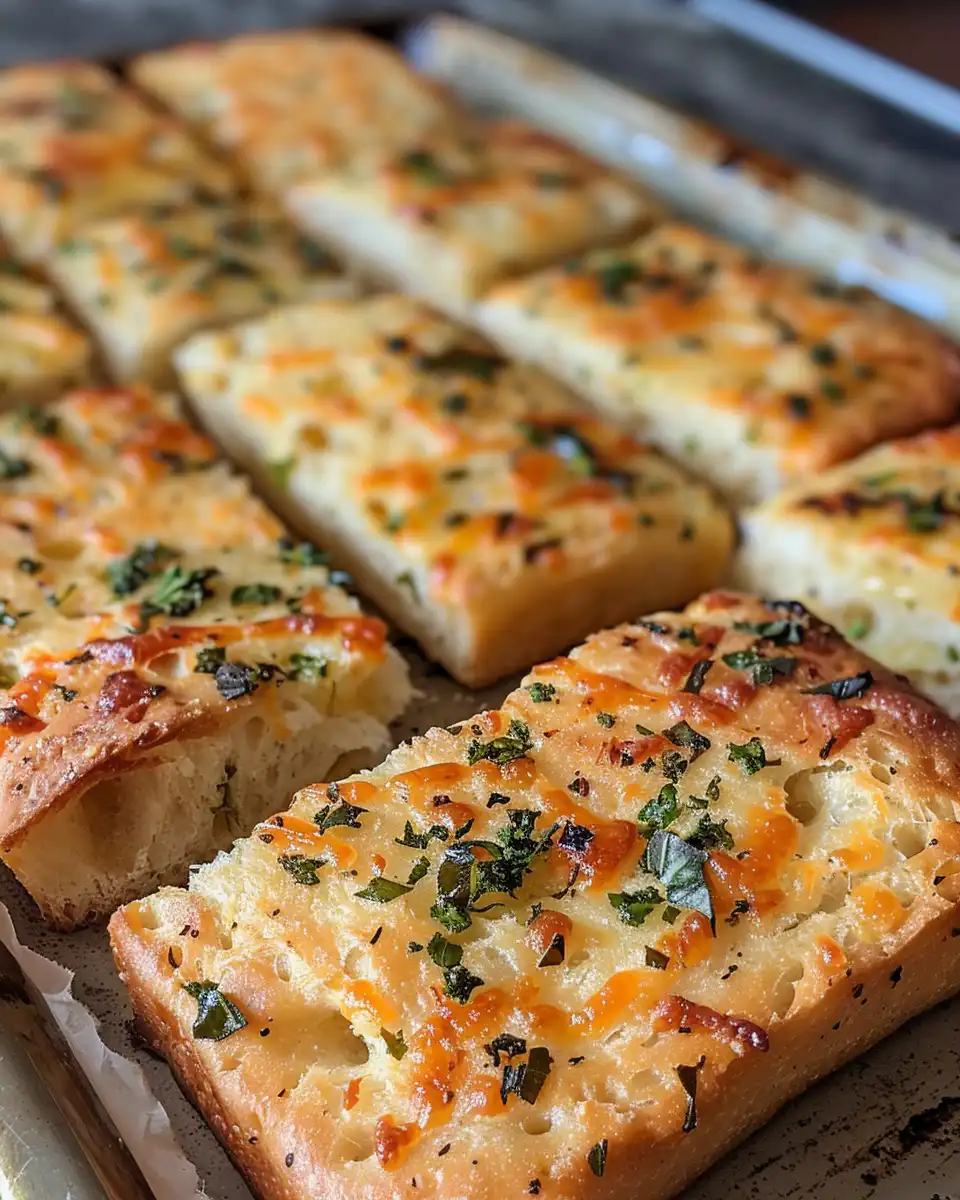 Ingredients for Italian herb and cheese bread prepared for mixing